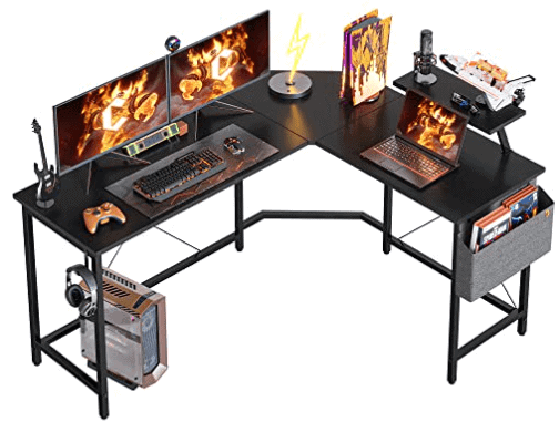 Cubiker best L Shape Corner gaming desk for multiple monitors