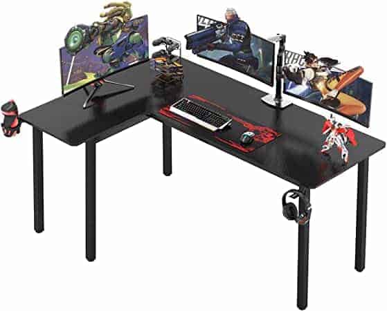 Dripex best  Corner Gaming desk for 3 27 inch monitors