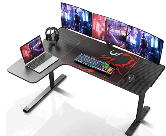 UMI best Corner Computer Desk for Multiple Monitors